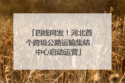 四线同发！河北首个跨境公路运输集结中心启动运营