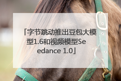字节跳动推出豆包大模型1.6和视频模型Seedance 1.0