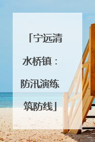 宁远清水桥镇：防汛演练筑防线