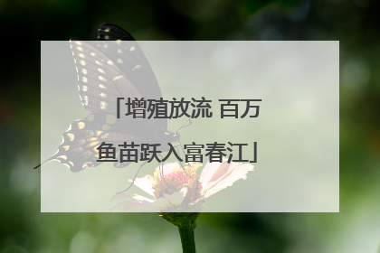 增殖放流 百万鱼苗跃入富春江
