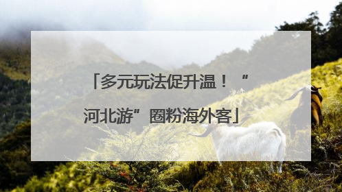 多元玩法促升温！“河北游”圈粉海外客