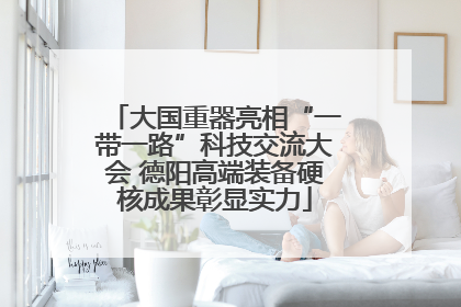 大国重器亮相“一带一路”科技交流大会 德阳高端装备硬核成果彰显实力