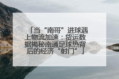 当“南哥”进球遇上物流加速：货运数据揭秘南通足球热背后的经济“射门”