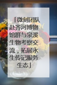 微刻团队赴齐河博物馆群与泉溪生物考察交流，拓展永生传记服务生态