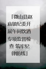 微山县赵庙镇纪委开展午间饮酒专项监督检查 筑牢纪律防线