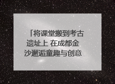 将课堂搬到考古遗址上 在成都金沙邂逅童趣与创意的青铜文化盛宴｜文化中国行