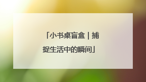 小书桌盲盒｜捕捉生活中的瞬间