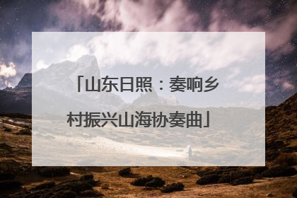 山东日照：奏响乡村振兴山海协奏曲