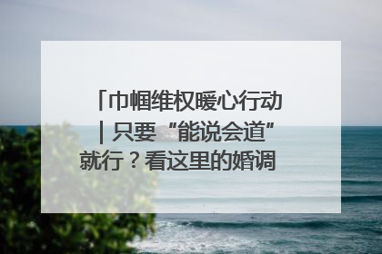 巾帼维权暖心行动｜只要“能说会道”就行？看这里的婚调员如何各显神通→