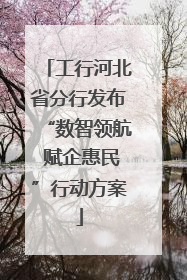 工行河北省分行发布“数智领航 赋企惠民”行动方案
