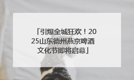 引爆全城狂欢！2025山东德州燕京啤酒文化节即将启幕