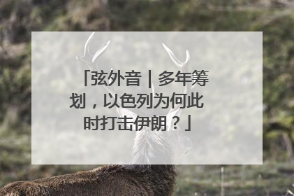 弦外音｜多年筹划，以色列为何此时打击伊朗？