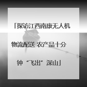 探访江西南康无人机物流配送 农产品十分钟“飞出”深山