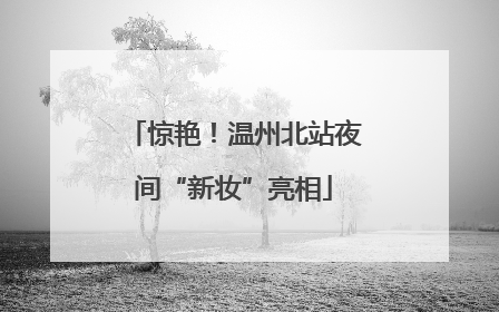惊艳！温州北站夜间“新妆”亮相