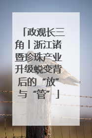 政观长三角丨浙江诸暨珍珠产业升级蜕变背后的“放”与“管”