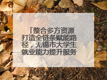 整合多方资源 打造全链条赋能路径，无锡市大学生就业能力提升服务季收官