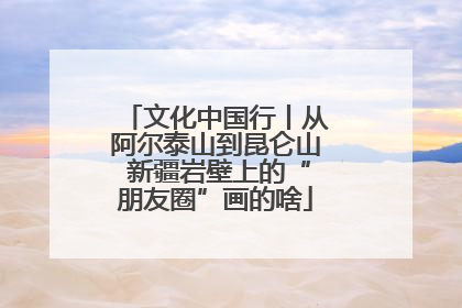 文化中国行丨从阿尔泰山到昆仑山 新疆岩壁上的“朋友圈”画的啥