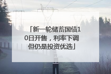 新一轮储蓄国债10日开售，利率下调但仍是投资优选