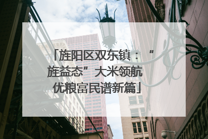 旌阳区双东镇：“旌益态”大米领航 优粮富民谱新篇