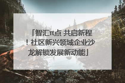 智汇π点 共启新程！社区新兴领域企业沙龙解锁发展新动能