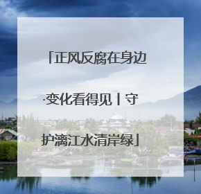 正风反腐在身边·变化看得见丨守护漓江水清岸绿