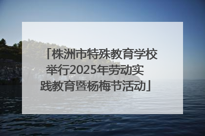株洲市特殊教育学校举行2025年劳动实践教育暨杨梅节活动