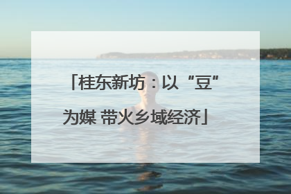 桂东新坊：以“豆”为媒 带火乡域经济