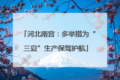 河北南宫：多举措为“三夏”生产保驾护航