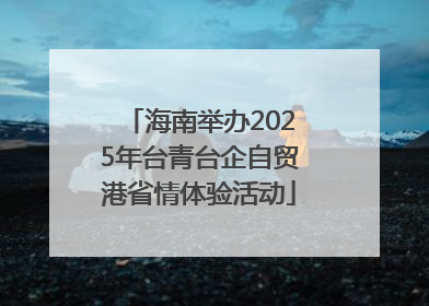海南举办2025年台青台企自贸港省情体验活动