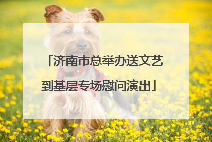 济南市总举办送文艺到基层专场慰问演出