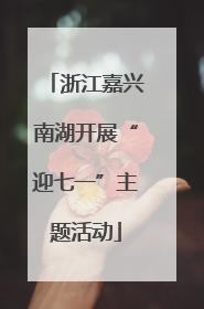 浙江嘉兴南湖开展“迎七一”主题活动