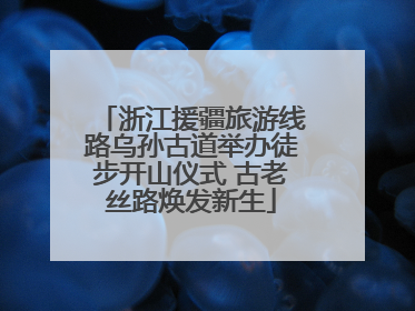 浙江援疆旅游线路乌孙古道举办徒步开山仪式 古老丝路焕发新生