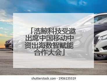 浩鲸科技受邀出席中国移动中资出海数智赋能合作大会