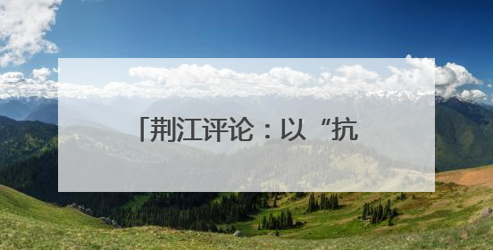 荆江评论：以“抗洪精神”筑起新时代“荆江大堤”