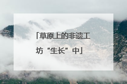 草原上的非遗工坊“生长”中