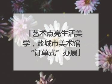 艺术点亮生活美学，盐城市美术馆“订单式”办展