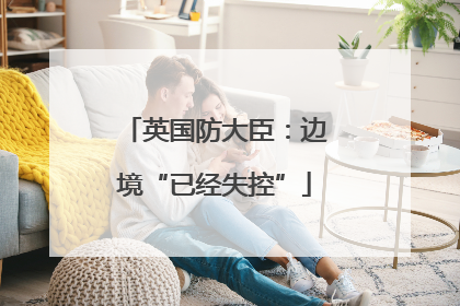 英国防大臣：边境“已经失控”