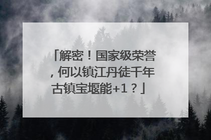 解密！国家级荣誉，何以镇江丹徒千年古镇宝堰能+1？