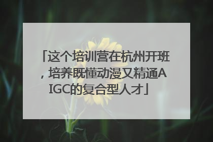 这个培训营在杭州开班，培养既懂动漫又精通AIGC的复合型人才