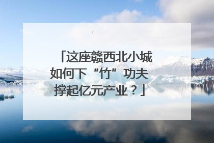 这座赣西北小城如何下“竹”功夫撑起亿元产业？
