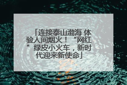 连接泰山渤海 体验人间烟火！“网红”绿皮小火车，新时代迎来新使命