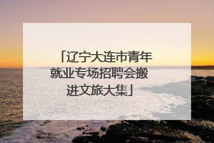 辽宁大连市青年就业专场招聘会搬进文旅大集