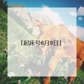 起床号6月9日