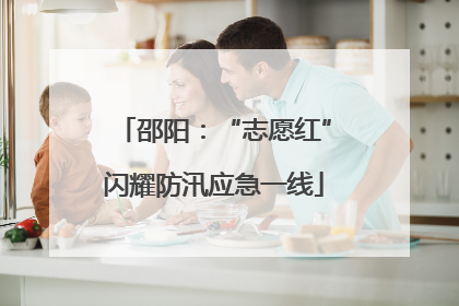 邵阳：“志愿红”闪耀防汛应急一线