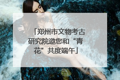 郑州市文物考古研究院邀您和“青花”共度端午
