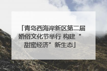 青岛西海岸新区第二届婚俗文化节举行 构建“甜蜜经济”新生态