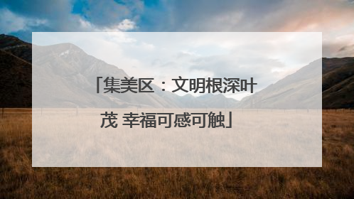 集美区：文明根深叶茂 幸福可感可触