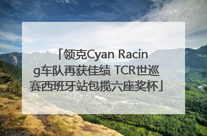 领克Cyan Racing车队再获佳绩 TCR世巡赛西班牙站包揽六座奖杯