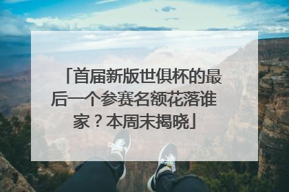 首届新版世俱杯的最后一个参赛名额花落谁家？本周末揭晓