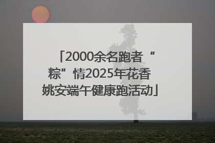 2000余名跑者“粽”情2025年花香姚安端午健康跑活动
